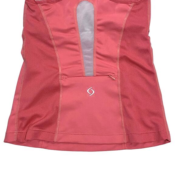 Athletic Racerback Tank Top with Support bra by Moving Comfort in Pink - Picture 10 of 10